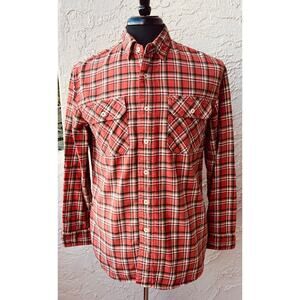 Pendleton Woolen Mills Men's Flannel Shirt Brick, Red, Size S